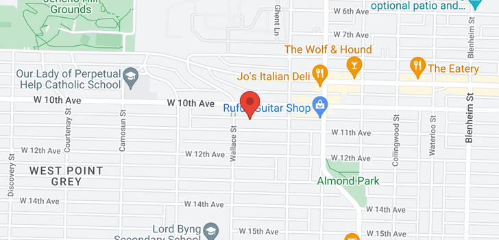 map of 3872 W 10TH AVENUE